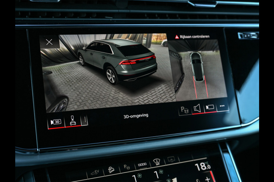 Audi Q8 60 TFSI e Quattro Competition · Keyless · B&O Sound · Soft Close · 360 Camera · Stuurverwarming · Panoramadak · Head-up · Alcant