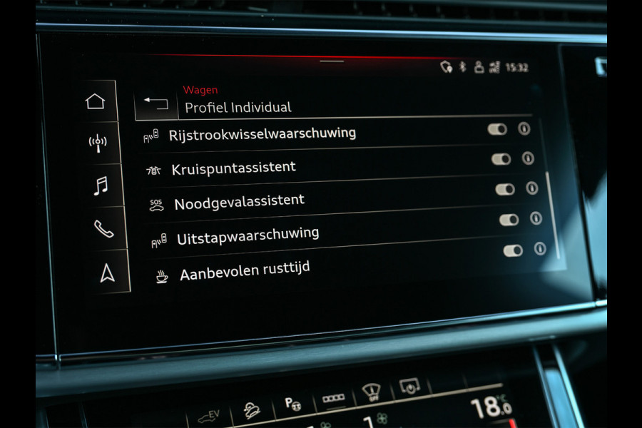 Audi Q8 60 TFSI e Quattro Competition · Keyless · B&O Sound · Soft Close · 360 Camera · Stuurverwarming · Panoramadak · Head-up · Alcant