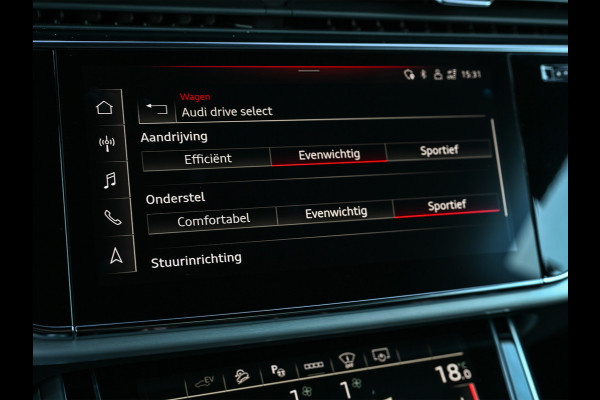 Audi Q8 60 TFSI e Quattro Competition · Keyless · B&O Sound · Soft Close · 360 Camera · Stuurverwarming · Panoramadak · Head-up · Alcant
