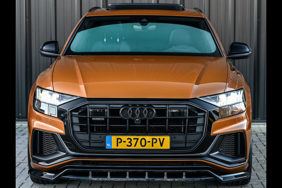 Audi Q8 60 TFSI e Quattro Competition · Keyless · B&O Sound · Soft Close · 360 Camera · Stuurverwarming · Panoramadak · Head-up · Alcant
