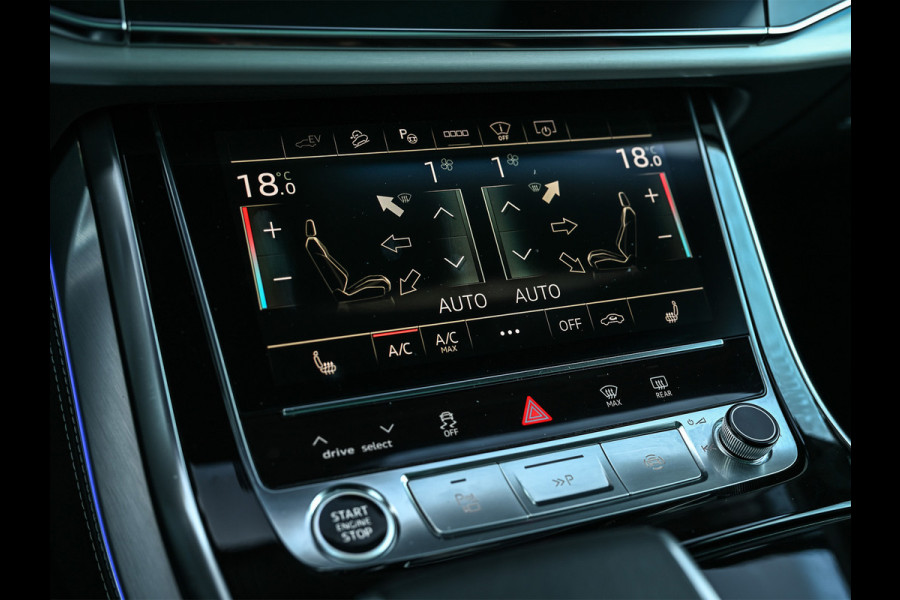 Audi Q8 60 TFSI e Quattro Competition · Keyless · B&O Sound · Soft Close · 360 Camera · Stuurverwarming · Panoramadak · Head-up · Alcant