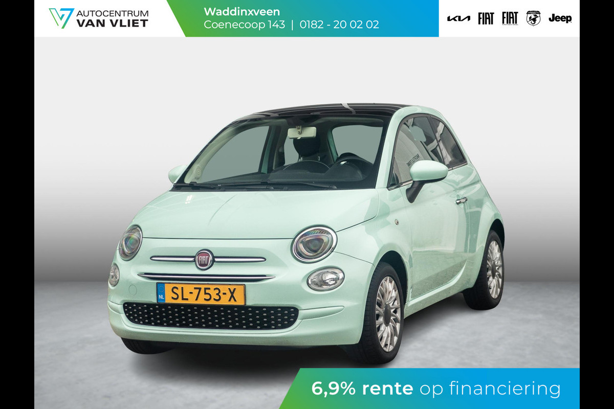 Fiat 500 1.2 Lounge | Panoramadak | Apple carplay/Android auto | Airco | Cruise Controle