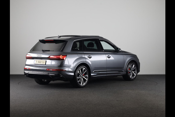 Audi Q7 55 TFSI e quattro Pro Line S 340pk | Panoramadak | Verlengde garantie | Adaptieve cruise controle | Verwarmbare voorstoelen en achterbank