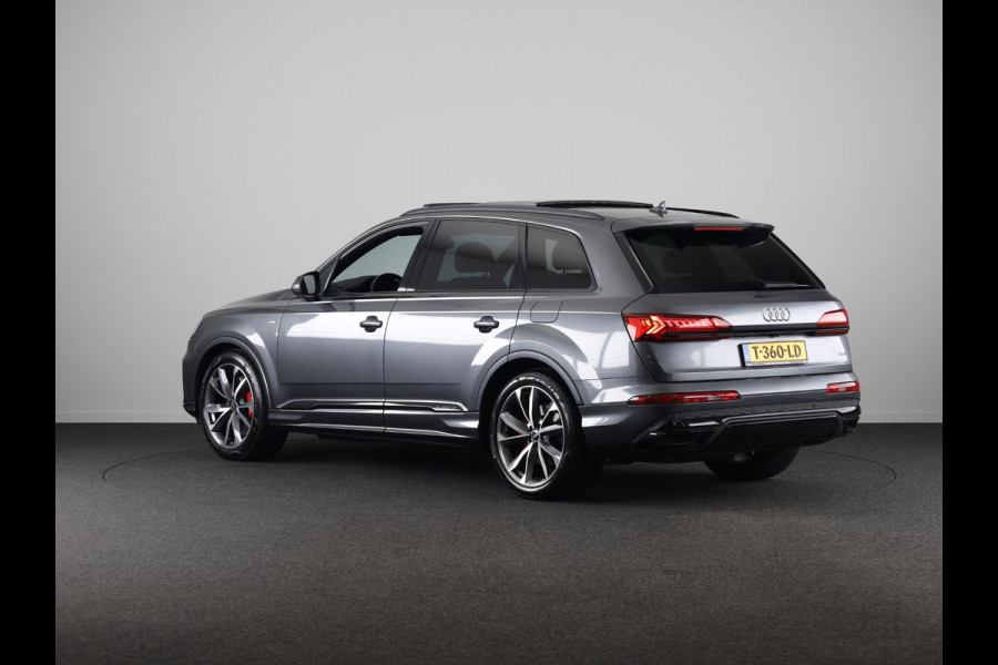 Audi Q7 55 TFSI e quattro Pro Line S 340pk | Panoramadak | Verlengde garantie | Adaptieve cruise controle | Verwarmbare voorstoelen en achterbank