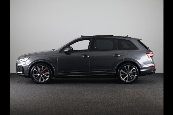 Audi Q7 55 TFSI e quattro Pro Line S 340pk | Panoramadak | Verlengde garantie | Adaptieve cruise controle | Verwarmbare voorstoelen en achterbank