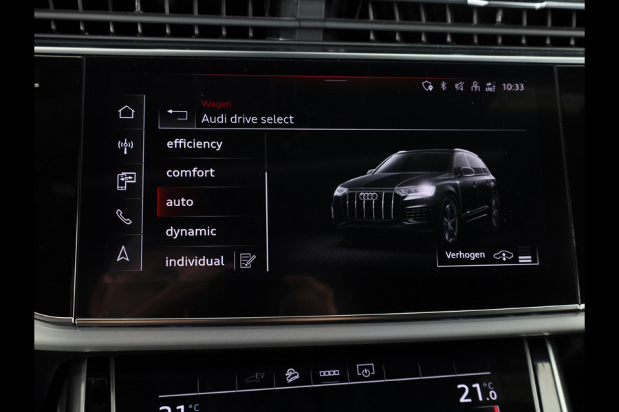Audi Q7 55 TFSI e quattro Pro Line S 340pk | Panoramadak | Verlengde garantie | Adaptieve cruise controle | Verwarmbare voorstoelen en achterbank
