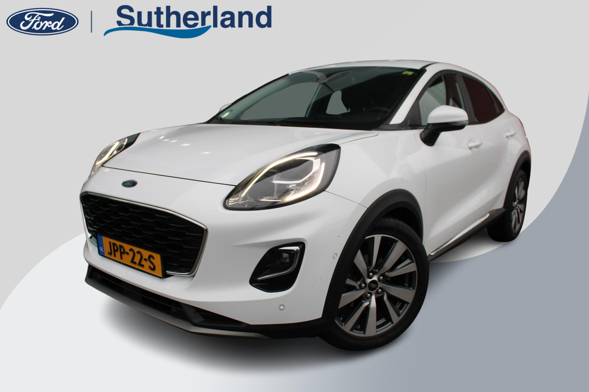 Ford Puma 1.0 EcoBoost 125 PK Hybrid Titanium X | Winterpack | Adaptieve Cruise Control | Massagestoelen | Electrische Achterklep | Camera | Climate Control | Navigatie | PDC V+A | BLIS