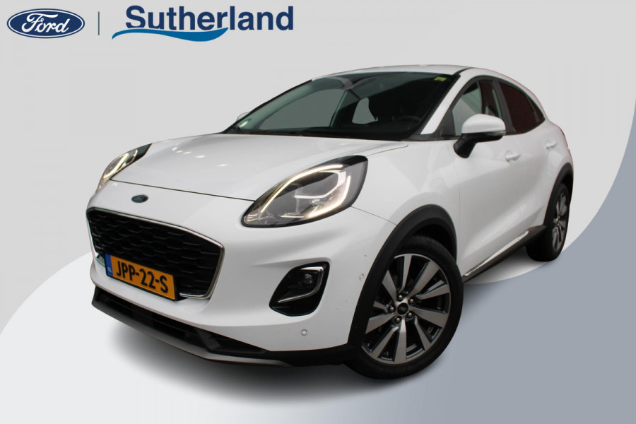 Ford Puma 1.0 EcoBoost 125 PK Hybrid Titanium X | Winterpack | Adaptieve Cruise Control | Massagestoelen | Electrische Achterklep | Camera | Climate Control | Navigatie | PDC V+A | BLIS