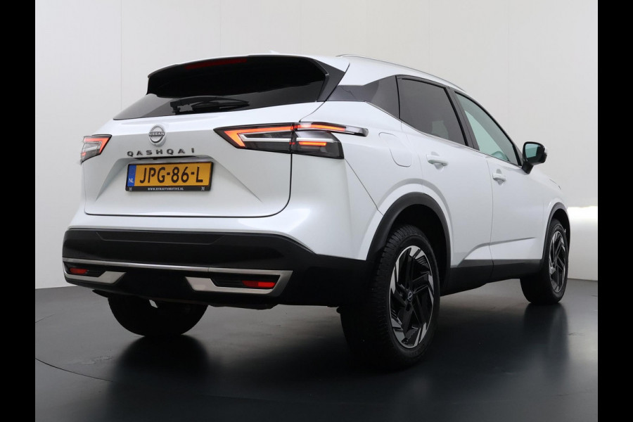 Nissan QASHQAI 1.3 MHEV Xtronic N-Connecta | FABRIEKSGARANTIE| PANO| VOORRUITVERWARMING| STOEL + STUUR VERWARMING| 360 CAMERA| DODE HOEK| HEAD-UP| ELEK. ACHTERKLEP
