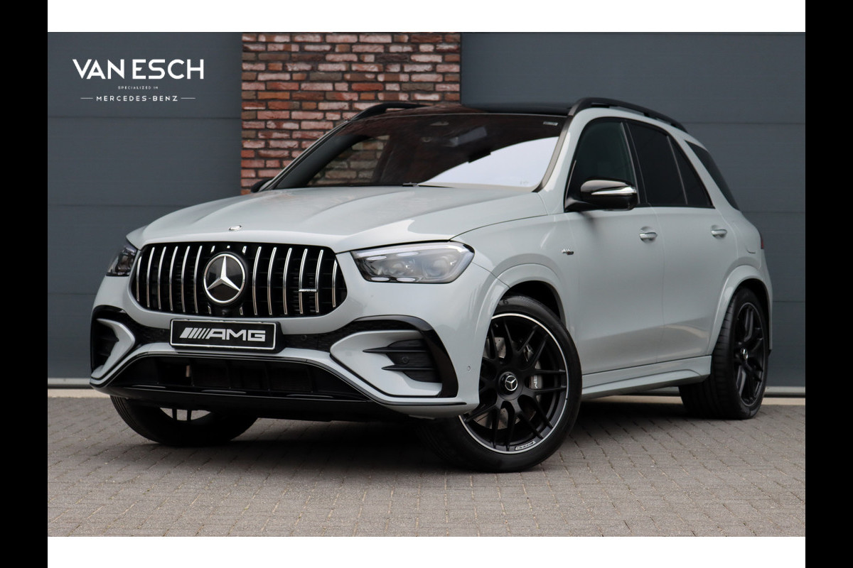 Mercedes-Benz GLE AMG 53 Hybrid 4MATIC+ Premium+ | Luchtvering | Distronic | Memory | Carbon | Trekhaak | Verwarmd Stuurwiel | Burmester | Panoramadak | Massage | Keyless Go | Luchtreinigingspakket | Soft-Close |