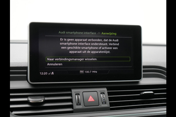 Audi Q5 50 TFSI e quattro S Line Plug In Hybrid 299pk Dealer O.H. PHEV | Panodak | 20"L.M Rotor | Apple Carplay | Lederen Sportstoelen Verwarmd | Keyless | Navigatie | Virtual |