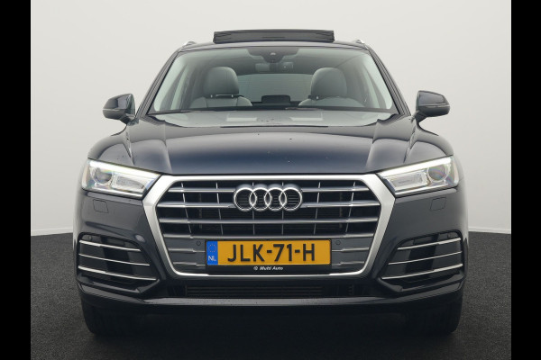 Audi Q5 50 TFSI e quattro S Line Plug In Hybrid 299pk Dealer O.H. PHEV | Panodak | 20"L.M Rotor | Apple Carplay | Lederen Sportstoelen Verwarmd | Keyless | Navigatie | Virtual |