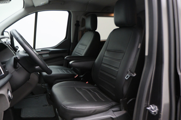 Ford Transit Custom 300 2.0 TDCI L2H1 DC 2x Schuifdeur, Leer, Camera, Cruise, Apple Carplay, PDC, Trekhaak, 16''