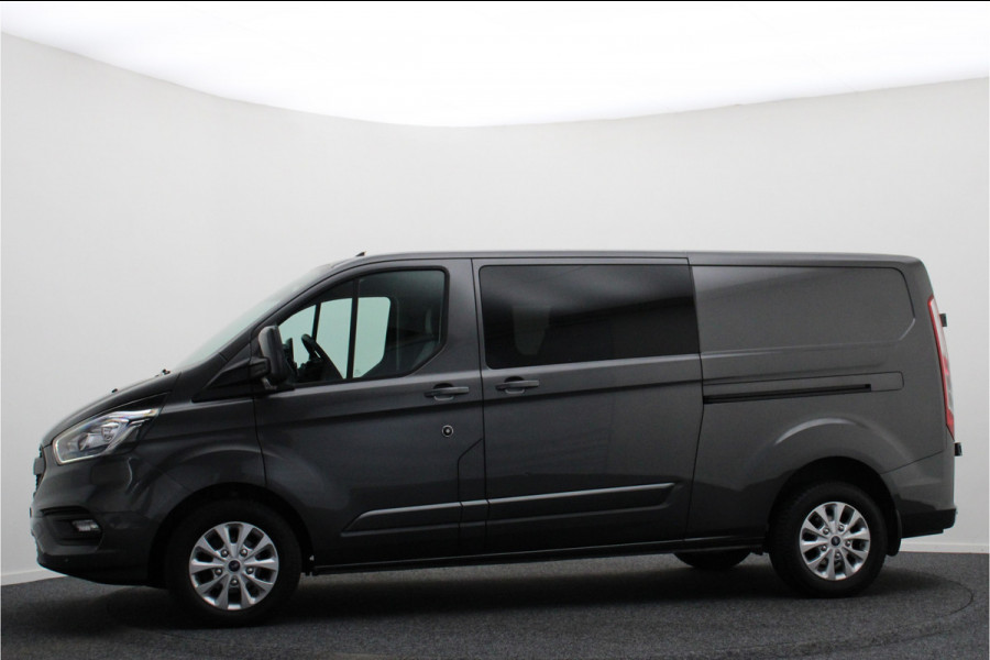 Ford Transit Custom 300 2.0 TDCI L2H1 DC 2x Schuifdeur, Leer, Camera, Cruise, Apple Carplay, PDC, Trekhaak, 16''