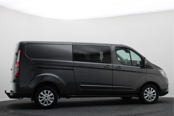 Ford Transit Custom 300 2.0 TDCI L2H1 DC 2x Schuifdeur, Leer, Camera, Cruise, Apple Carplay, PDC, Trekhaak, 16''