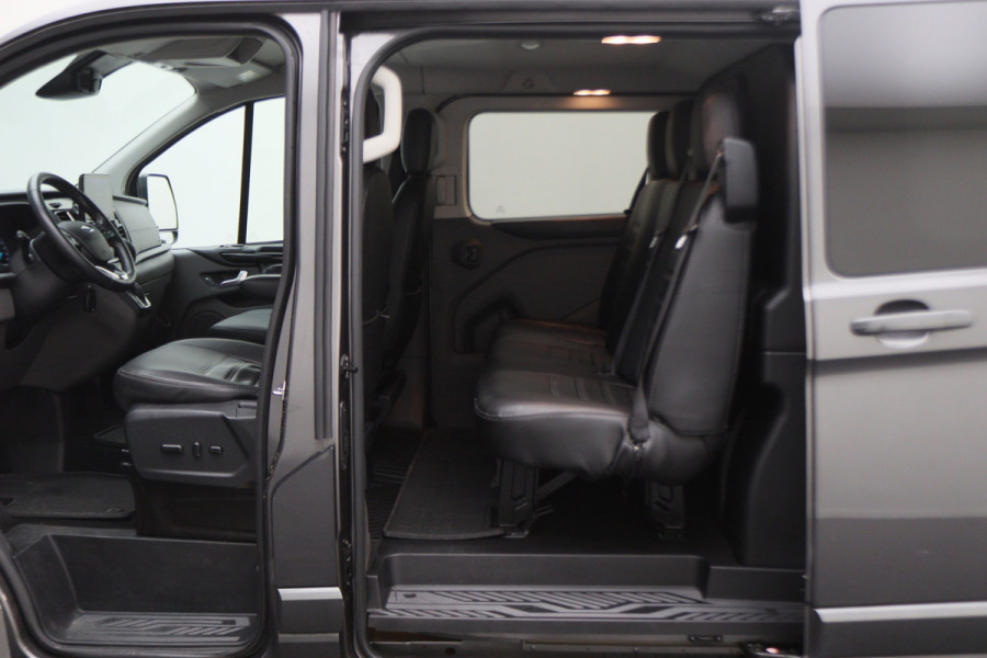 Ford Transit Custom 300 2.0 TDCI L2H1 DC 2x Schuifdeur, Leer, Camera, Cruise, Apple Carplay, PDC, Trekhaak, 16''