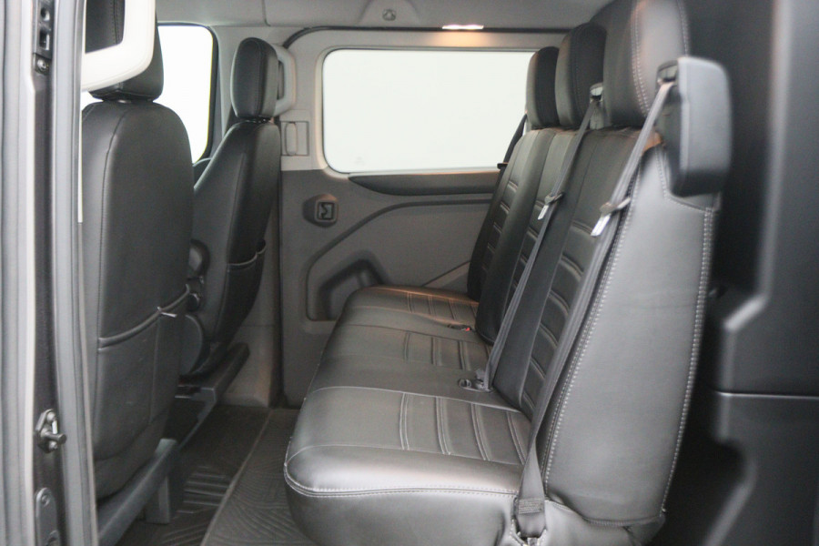 Ford Transit Custom 300 2.0 TDCI L2H1 DC 2x Schuifdeur, Leer, Camera, Cruise, Apple Carplay, PDC, Trekhaak, 16''