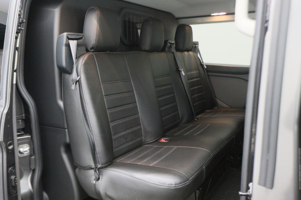 Ford Transit Custom 300 2.0 TDCI L2H1 DC 2x Schuifdeur, Leer, Camera, Cruise, Apple Carplay, PDC, Trekhaak, 16''