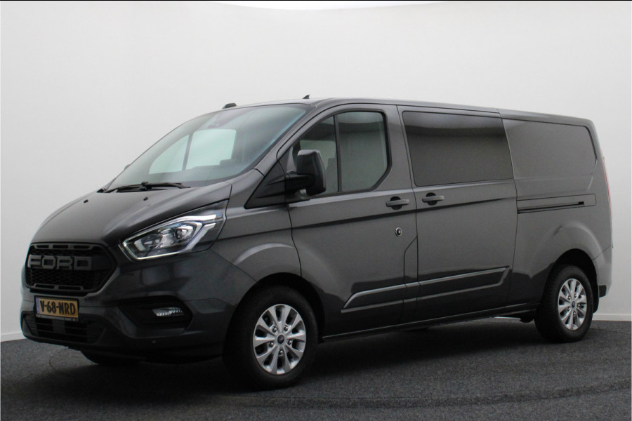 Ford Transit Custom 300 2.0 TDCI L2H1 DC 2x Schuifdeur, Leer, Camera, Cruise, Apple Carplay, PDC, Trekhaak, 16''