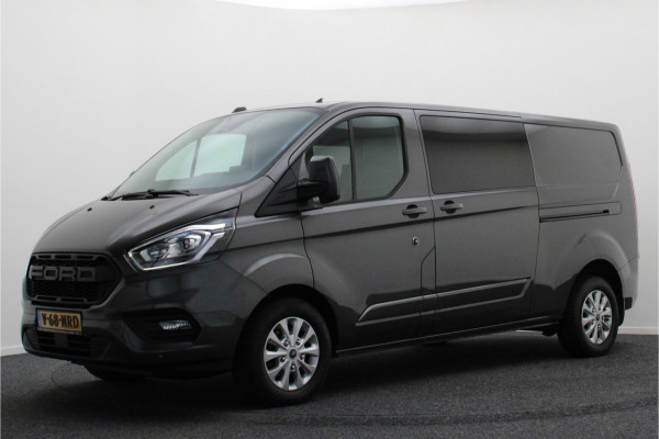 Ford Transit Custom 300 2.0 TDCI L2H1 DC 2x Schuifdeur, Leer, Camera, Cruise, Apple Carplay, PDC, Trekhaak, 16''