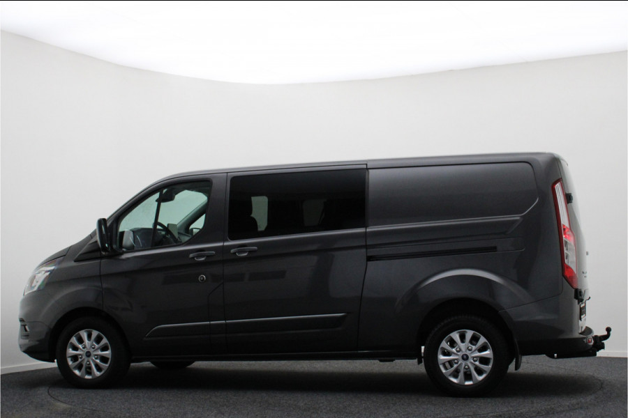 Ford Transit Custom 300 2.0 TDCI L2H1 DC 2x Schuifdeur, Leer, Camera, Cruise, Apple Carplay, PDC, Trekhaak, 16''
