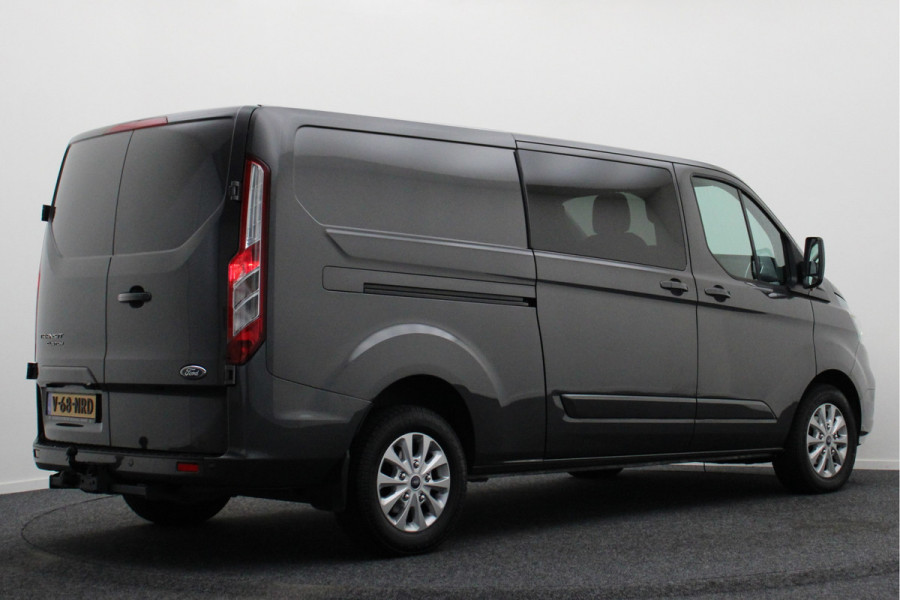 Ford Transit Custom 300 2.0 TDCI L2H1 DC 2x Schuifdeur, Leer, Camera, Cruise, Apple Carplay, PDC, Trekhaak, 16''