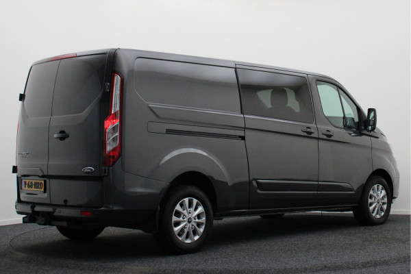 Ford Transit Custom 300 2.0 TDCI L2H1 DC 2x Schuifdeur, Leer, Camera, Cruise, Apple Carplay, PDC, Trekhaak, 16''