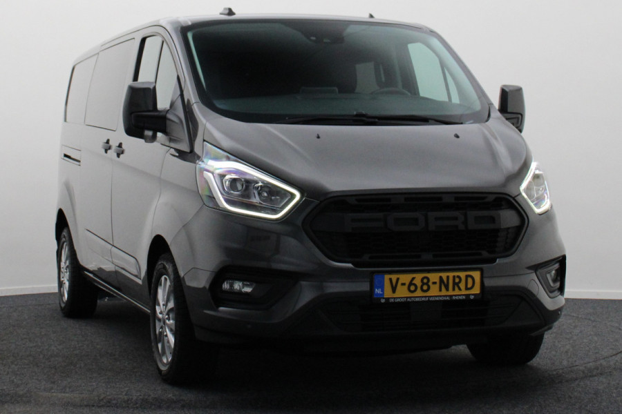 Ford Transit Custom 300 2.0 TDCI L2H1 DC 2x Schuifdeur, Leer, Camera, Cruise, Apple Carplay, PDC, Trekhaak, 16''