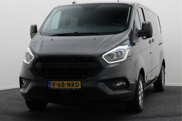 Ford Transit Custom 300 2.0 TDCI L2H1 DC 2x Schuifdeur, Leer, Camera, Cruise, Apple Carplay, PDC, Trekhaak, 16''