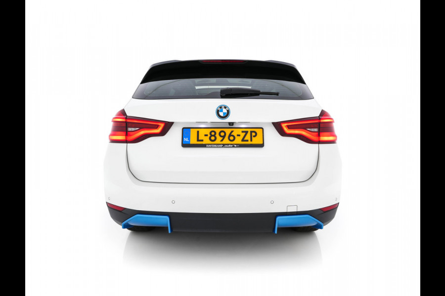 BMW iX3 Executive 80 kWh [ 3-Fase ] { SOH-96% } (INCL.BTW) Aut. *PANO | FULL-LEATHER | ADAPTIVE-CRUISE | FULL-LED | BLIND-SPOT | MEMORY-PACK | DIGI-COCKPIT | HEATED-COMFORTSEATS | CAMERA | DAB+ | NAVI-FULLMAP | 19''ALU*