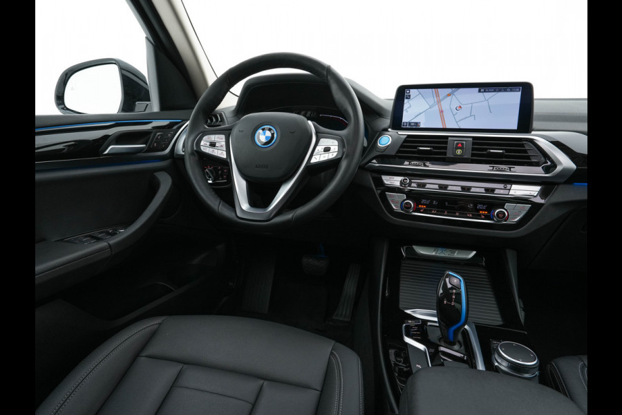 BMW iX3 Executive 80 kWh [ 3-Fase ] { SOH-96% } (INCL.BTW) Aut. *PANO | FULL-LEATHER | ADAPTIVE-CRUISE | FULL-LED | BLIND-SPOT | MEMORY-PACK | DIGI-COCKPIT | HEATED-COMFORTSEATS | CAMERA | DAB+ | NAVI-FULLMAP | 19''ALU*