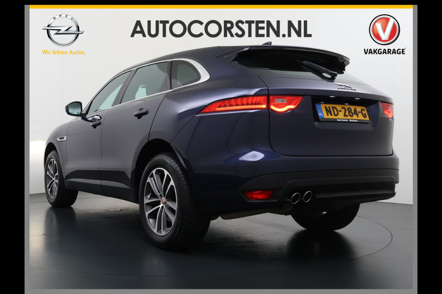 Jaguar F-Pace 2.0D AWD AUT-8 Portfolio Leer Pano-Dak Digitaal Dashboard Camera Meridian®-Audio Navi 4-Zone Ecc Android Auto Apple Carplay Pdc Stoel+Achterbankverwarming Elek.Stoelen+Memory Lmv 19" Bi-xenon Blind Spot Keyless Elek.Achterklep Origineel Nederlandse Auto Nieuwprijs  €87.786,- Zeer compleet!