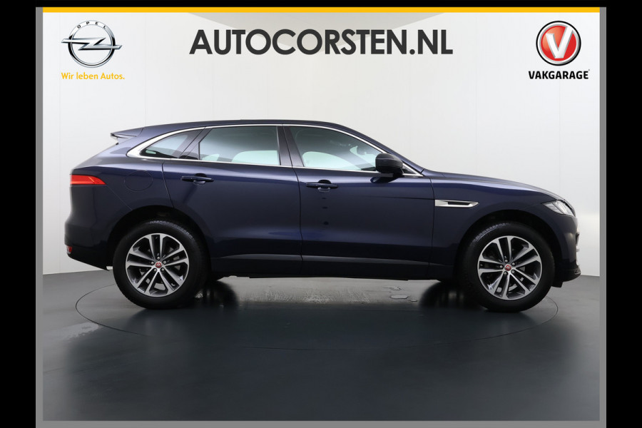 Jaguar F-Pace 2.0D AWD AUT-8 Portfolio Leer Pano-Dak Digitaal Dashboard Camera Meridian®-Audio Navi 4-Zone Ecc Android Auto Apple Carplay Pdc Stoel+Achterbankverwarming Elek.Stoelen+Memory Lmv 19" Bi-xenon Blind Spot Keyless Elek.Achterklep Origineel Nederlandse Auto Nieuwprijs  €87.786,- Zeer compleet!