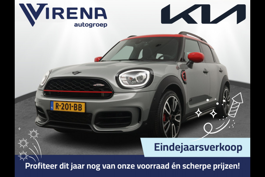 MINI Countryman 2.0 John Cooper Works ALL4 White Silver Edition Automaat - Airco - Apple Carplay/Android Auto - Cruise Control -KeyLess Entry - Panorama Dak - Lederen Bekleding - Voorstoelen Verwarmd - 12 Maanden BOVAG Garantie