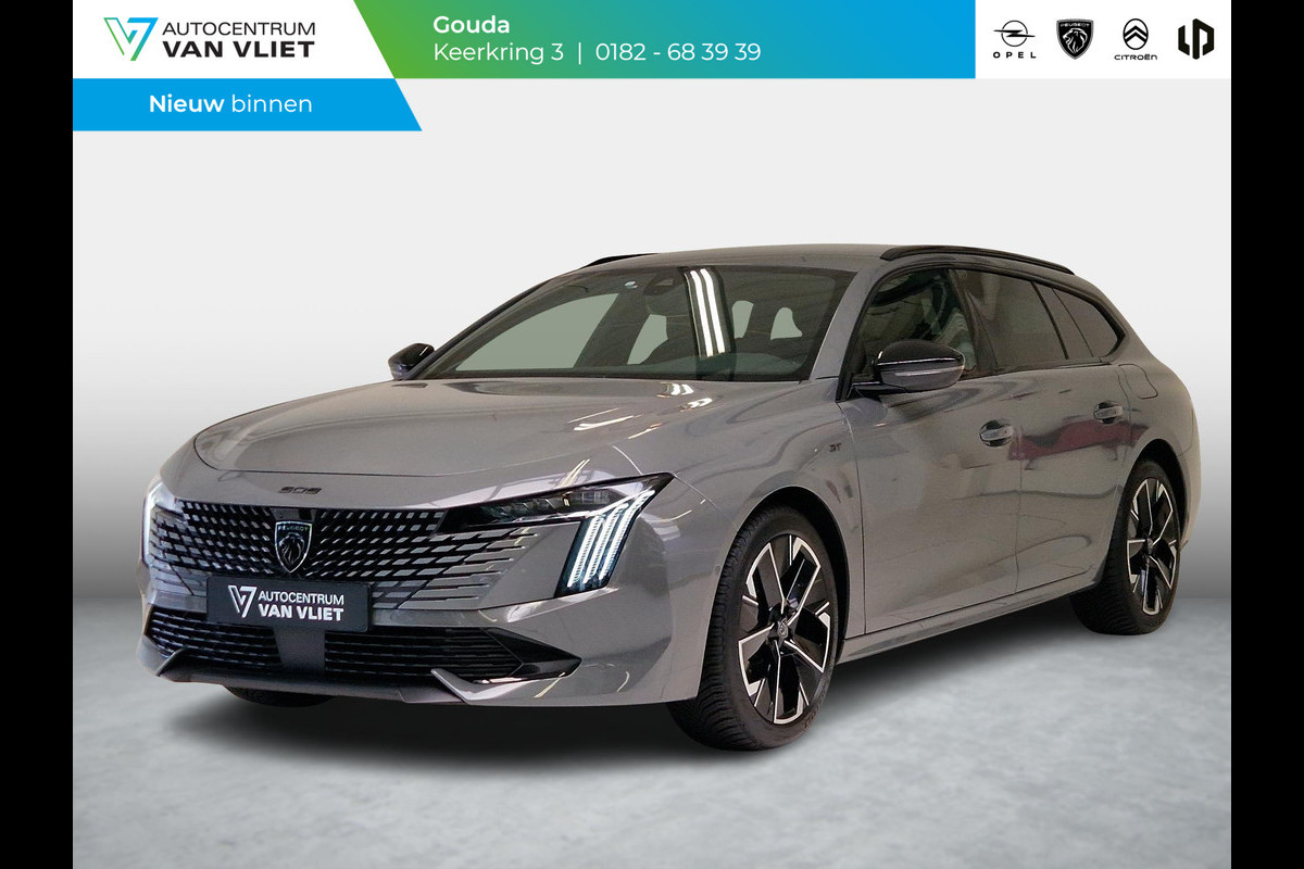 Peugeot 508 SW 1.6 HYbrid 180 GT 7,4 kW boordlader | Alcantara | Navigatie | Stoelverwarming | Achteruitrijcamera | Adaptive Cruise Control | AGR stoelen