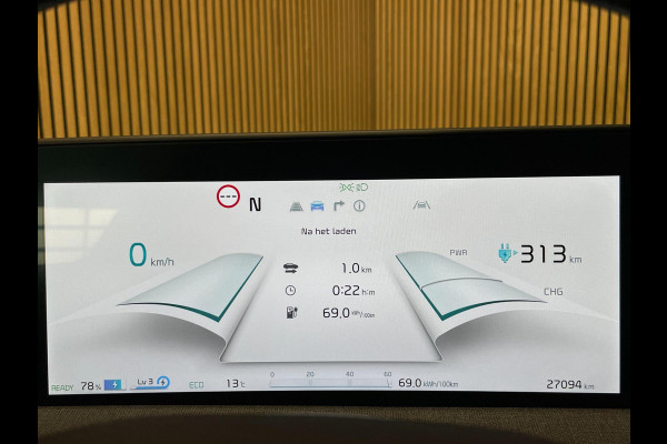 Kia Ev6 Light Edition 58 kWh|100% SOH|LEDER|ACC|ANDROID+CARPLAY|CAMERA|STOEL-, STUURVERW|LAGE KM'S|NAP|NL-AUTO|INCL.BTW|1e EIG.|