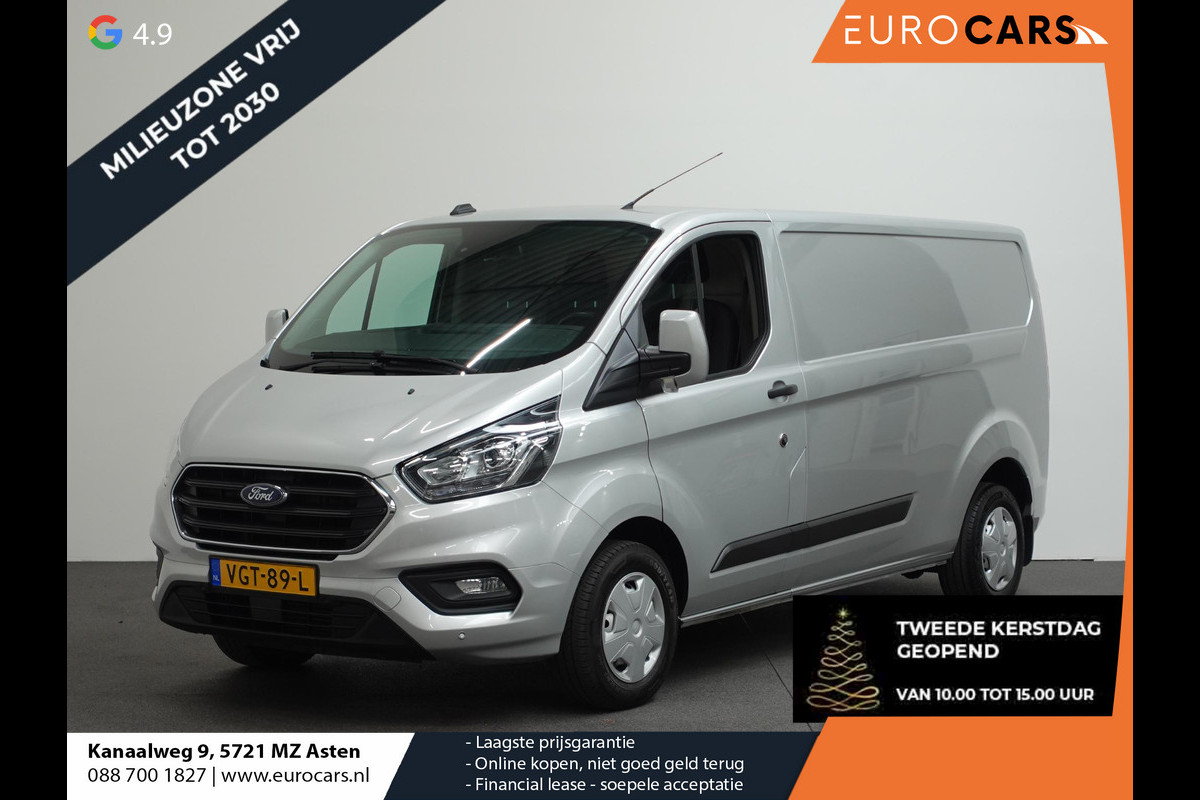 Ford Transit Custom 131pk L2H1 Trend Trekhaak Camera Cruise control Airco Parkeersensoren 3-Zits Euro6