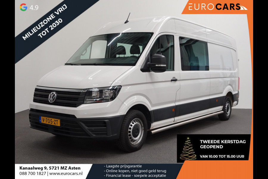 Volkswagen Crafter 140pk L4H3 / L3H2 Dubbele cabine Airco Cruise control Trekhaak Navigatie Carplay  Camera Sidebars Euro6