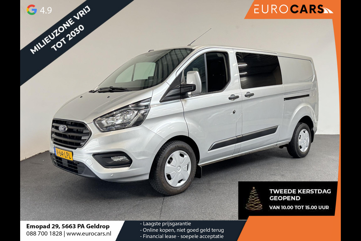 Ford Transit Custom 131pk Automaat L2H1 Trend Dubbele Cabine 2x Schuifdeur Navigatie Apple Carplay/Android Auto Cruise control Airco Euro6
