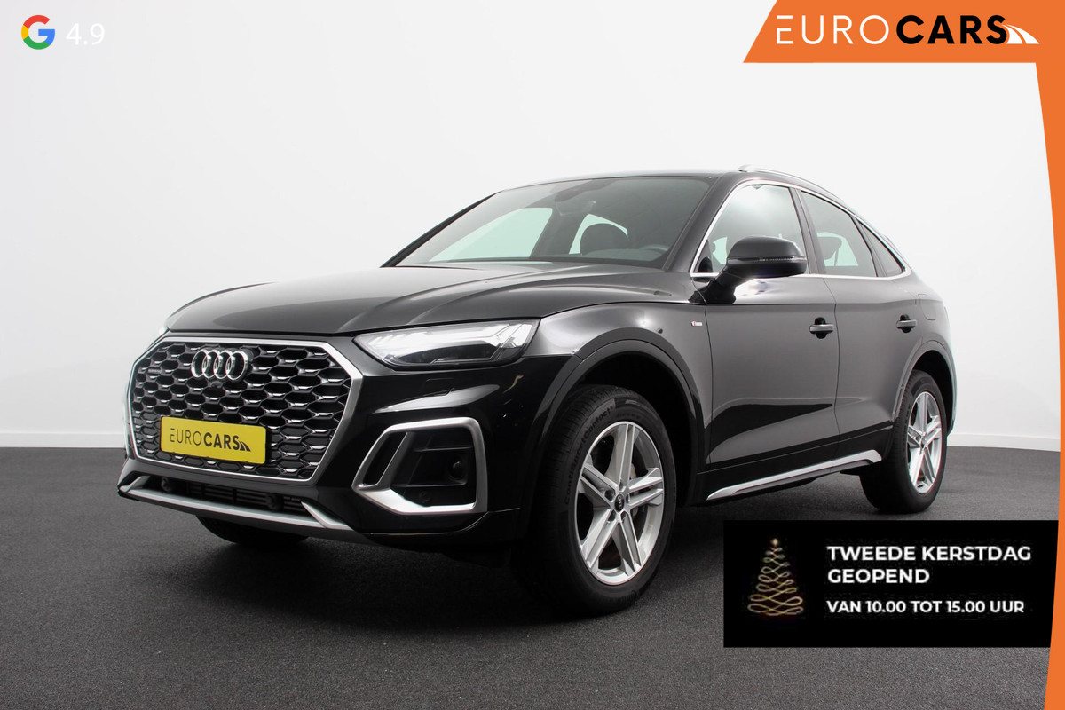 Audi Q5 Sportback 50 TFSI e S Edition S-Tronic Plug in Hybrid | Navigatie | Climate Control | Camera | Adaptive Cruise Control | Elektrische Achterklep | Led Matrix | Stoelverwarming |
