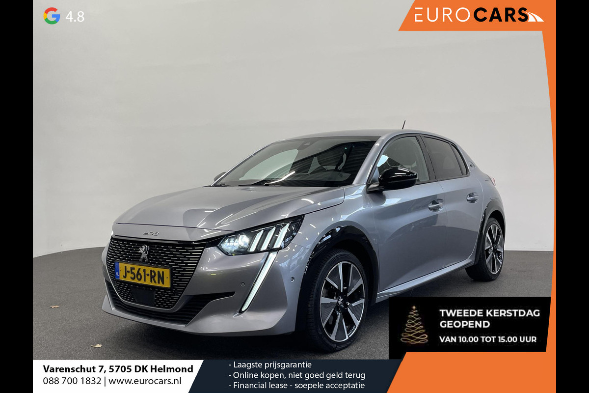 Peugeot e-208 EV GT 350 50 kWh Automaat Navigatie Apple Carplay/Android Auto Camera Parkeersensoren Cruise Control Stoelverwarming Half leder Climate Control Lichtmetalen velgen