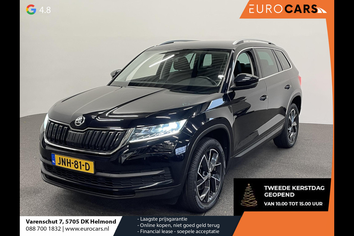 Škoda Kodiaq 1.5 TSI Sportline Business Airco ECC Navi Carplay 19" LM Velgen Leder/Alcantara PDC VA+ 360 Camera Stoelverwarming voor & achter