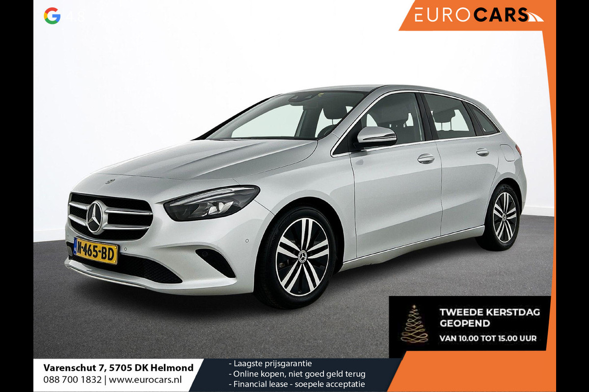 Mercedes-Benz B-Klasse 180 Business Solution Luxury Auto. Trekhaak Navigatie Camera Parkeersensoren Cruise Control Elektrische achterklep Stoelverwarming Virtual Cockpit Leder Climate Control