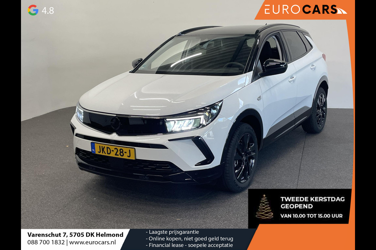 Opel Grandland 1.2 Turbo GS Auto. Navigatie Apple Carplay/Android Auto Camera Parkeersensoren achter Cruise Control Dodehoek assistent Stoel- en stuurverwarming Lichtmetalen velgen Virtual Cockpit Climate Control
