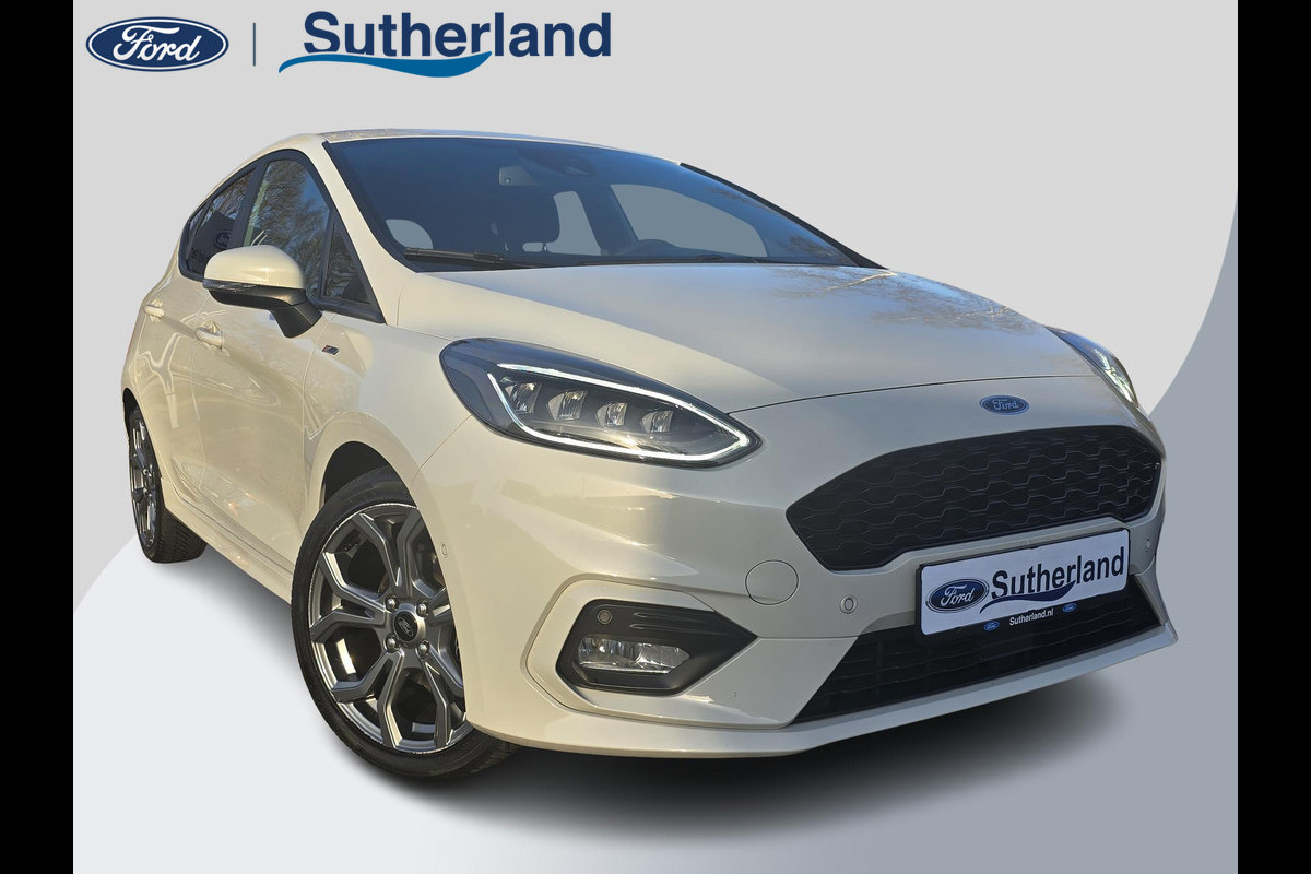 Ford Fiesta 1.0 EcoBoost Hybrid ST-Line X | Adaptive cruise control | Winter Pack | Dodehoeksensoren | Full-LED koplampen | Achteruitrijcamera | Draadloze telefoonlader | Privacy glass