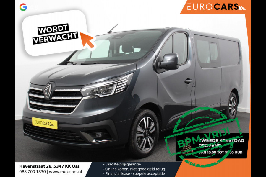 Renault Trafic 2.0 Blue dCi 150 Automaat L2H1 Adv. Dubbel Cabine Navigatie Airco Lichtmetalen velgen Betimmering Trekhaak Camera Parkeer sensoren Dab