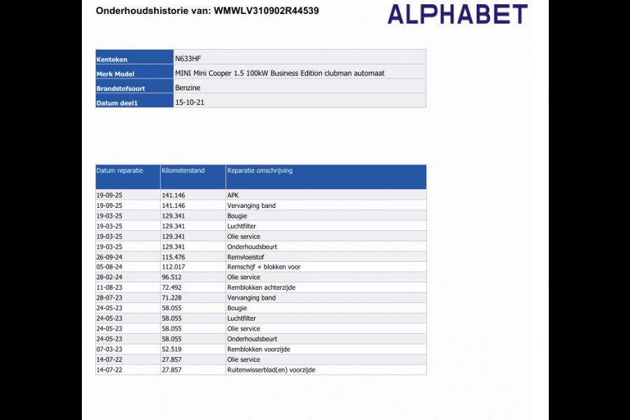 MINI Clubman 1.5 Cooper Business Edition | Rooftop Grey | Camera | Head-Up Display | Apple Camera | Automaat |