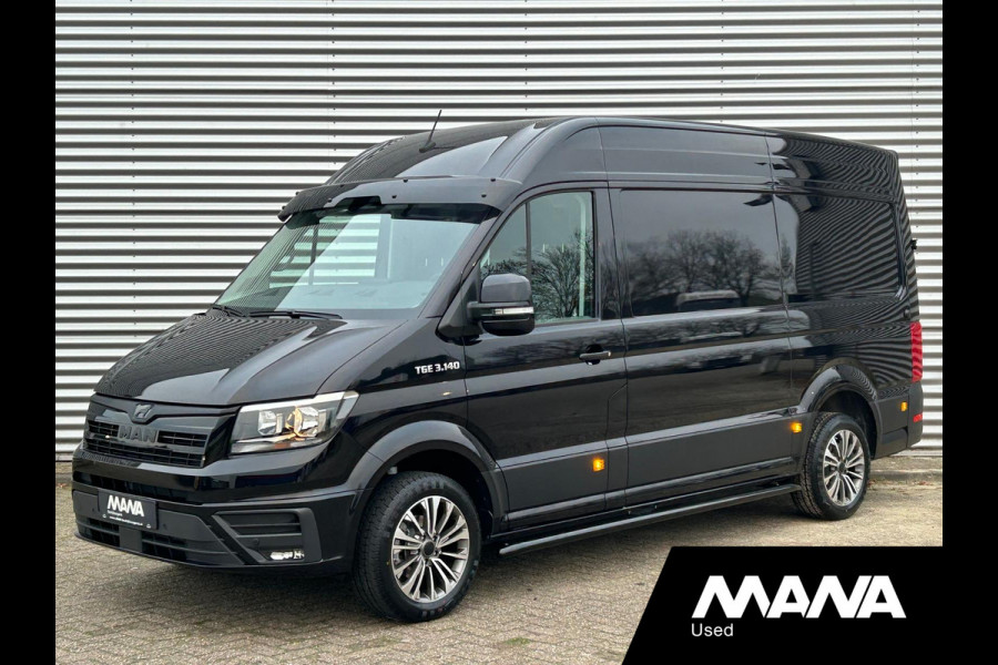 MAN TGE 3.140 L3H3 Automaat 140PK Zwart Black Lion Cruise control Carplay Camera