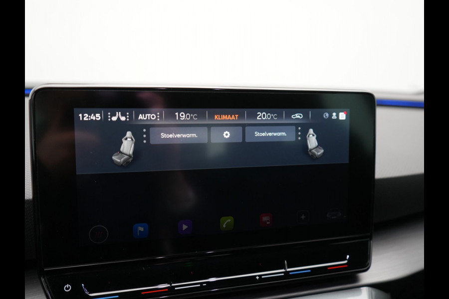 CUPRA Leon 1.4 e-Hybrid VZ Plug In Hybrid 245pk Dealer O.H PHEV | Keyless | Cruise Control | Lederen Sportstoelen Verwarmd | Navigatie | Virtual | Front & Lane Assist | Sportstuur Verwarmd | Sfeerverlichting | DAB | 19"L.M |