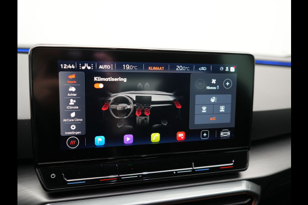 CUPRA Leon 1.4 e-Hybrid VZ Plug In Hybrid 245pk Dealer O.H PHEV | Keyless | Cruise Control | Lederen Sportstoelen Verwarmd | Navigatie | Virtual | Front & Lane Assist | Sportstuur Verwarmd | Sfeerverlichting | DAB | 19"L.M |